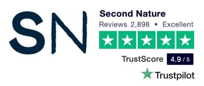 Trustpilot review score for Second Nature
