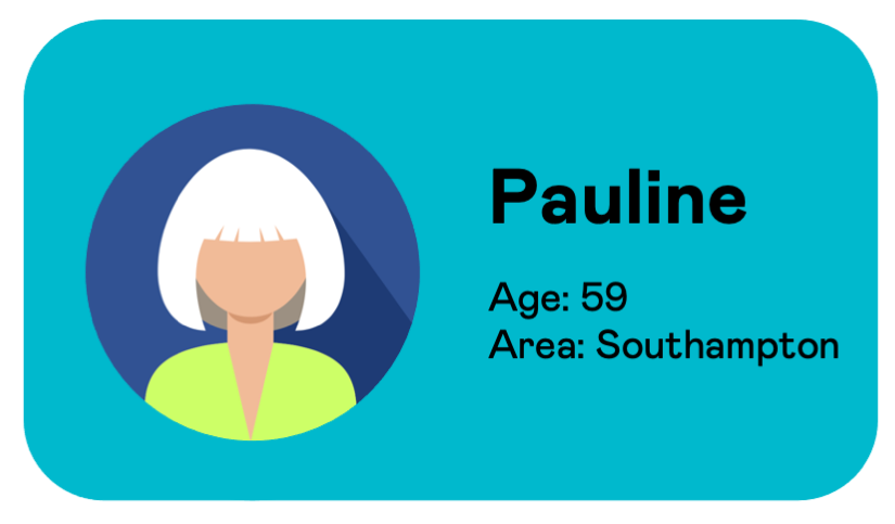 User Card for Pauline, 59 from Southampton