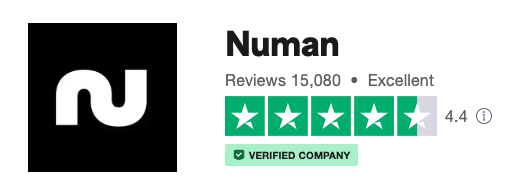 Numan's Truspilot Score