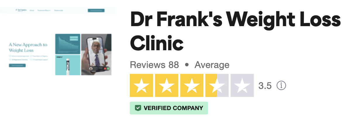 Dr Frank's Trustpilot reviews