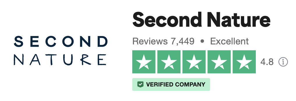 Second Nature TrustPilot reviews